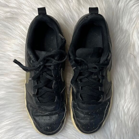 Nike Boys Court Borough Low Sneakers Black & Gold Size 7 YOUTH - Picture 3 of 8